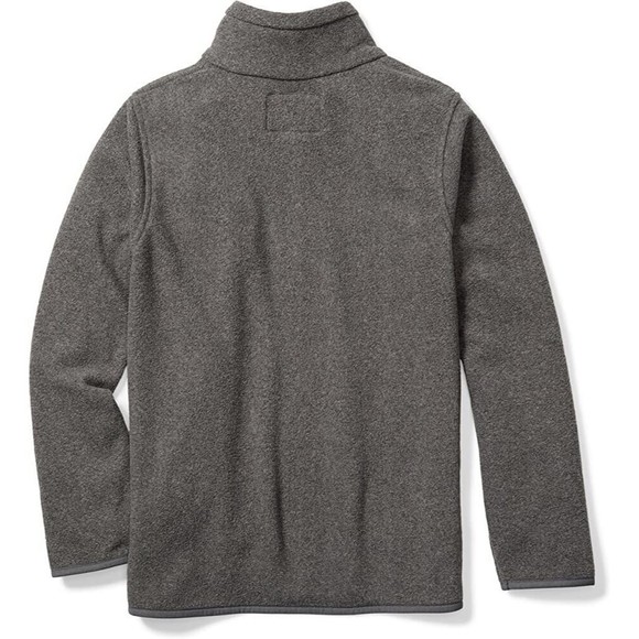 Amazon Essentials Fleece jackets Big Boys full zipper high collar 2XL 14-16 Gray - Picture 3 of 8